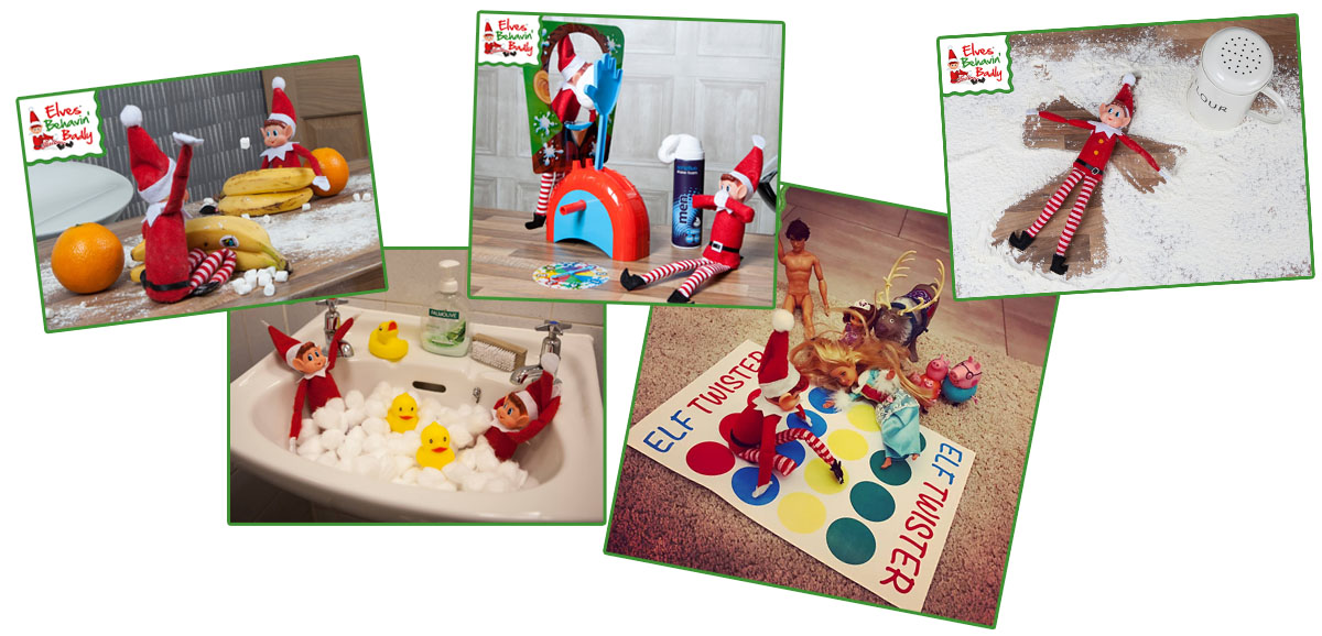 Elves behavin badly collage