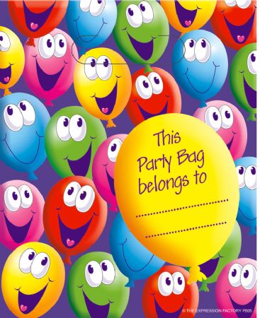Party bags,tableware, balloons, bunting etc