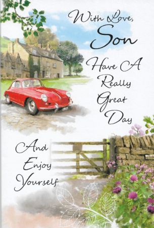 simon elvin traditional birthday cards son male relations and cards for son