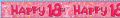 Pack of 6 Banners 18th Birthday female Part No.x QA204