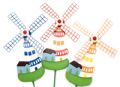 24 Asst Garden windmills on stakes Part No.195247