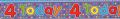Pack of 6 Banners 4th Birthday unisex Part No.x QA149
