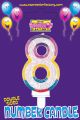 Expression Factory Rainbow Glitter Candle Number Eight Part No.CA008