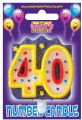 Expression Factory Milestone Candles Age 40 Part No.CAM40