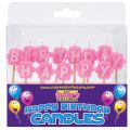 Expression Factory Stick Candles Happy Birthday Pink  Part No.CAT003