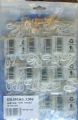 Card of 12 packs of curtain hooks Part No.D3218
