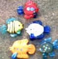 Set of glass fish Part No.069172