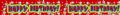 Pack of 6 Banners Unisex Birthday Red Part No.x QA003