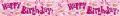 Pack of 6 Expression Factory Banners Part No.x QA102 Pink Birthday Cakes