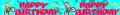 Pack of 6 Banners Happy Birthday Biker Boy Part No.x QA257