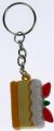 12 Mini Assorted novelty food keyrings Part No.279