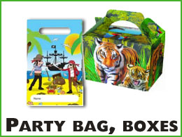 Party bags and food boxes