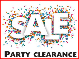 Party clearance sale